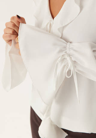 Frill Tie Blouse