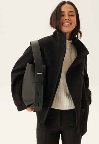 High Neck Short Coat