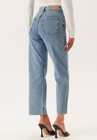 High Straight Ankle Jeans