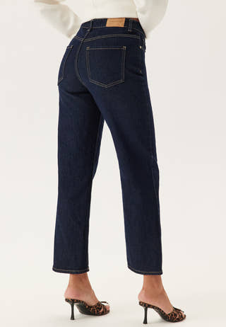 High Straight Ankle Jeans