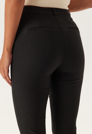 High Waist Stretchy Flared Trousers