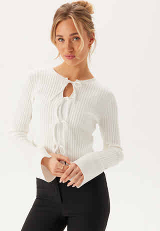 Knitted Bow Cardigan