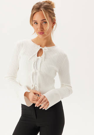 Knitted Bow Cardigan