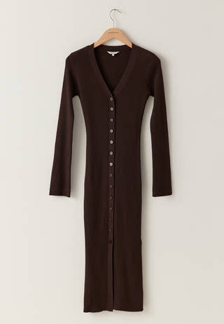 Knitted Cardigan Dress