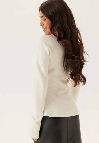 Knitted Peplum Cardigan