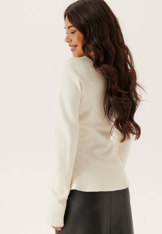 Knitted Peplum Cardigan