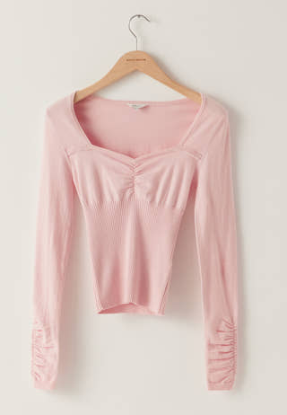 Knitted Sweetheart Top