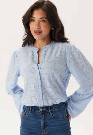 Long Sleeve Button Blouse