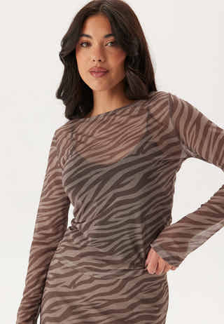 Long Sleeve Mesh Top