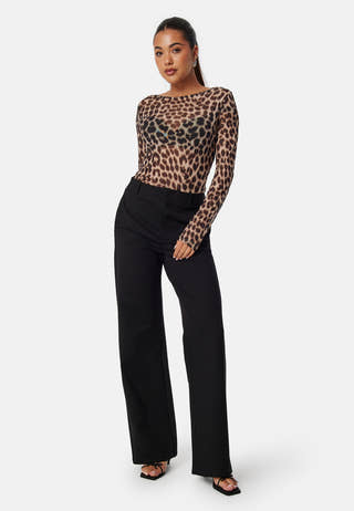 Long Sleeve Mesh Top