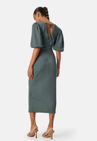 Structure Puff Sleeve Dress