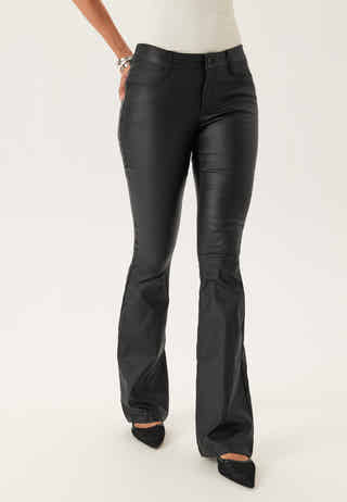 Low Waist Push-up Coated Jeans