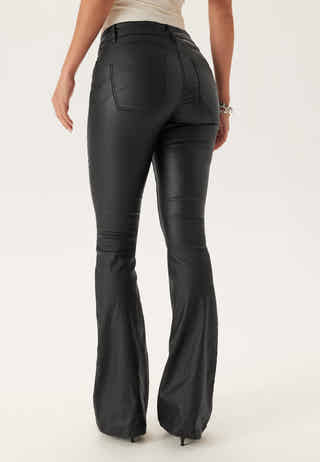 Low Waist Push-up Coated Jeans