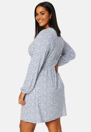 V-neck Short Button Dress