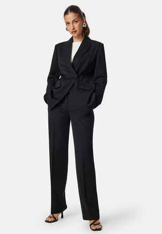 Mid Waist Suit Trousers