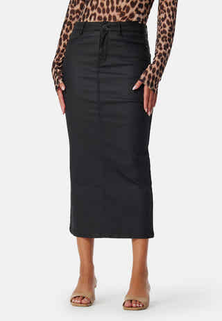 Midi Coated Skirt