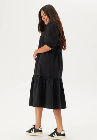 Midi Puff Sleeve Dress