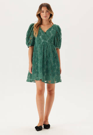 3D Puff Sleeve Dress