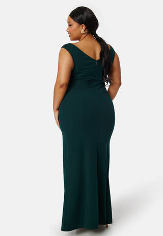 Twist Off Shoulder Gown