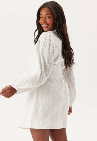 Broderie Anglaise Balloon Sleeve Dress