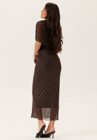 Cape Mesh Ankle Dress