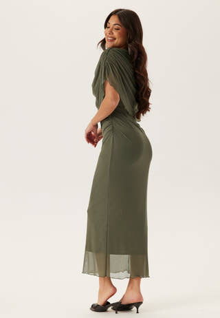 Cape Mesh Ankle Dress