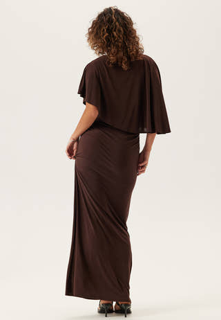 Cape Soft Maxi Dress