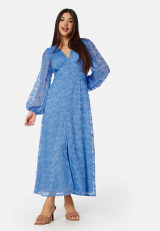 Embroidered Midi Dress