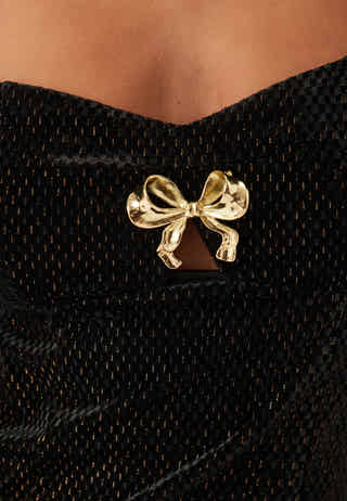 Embellished Bow Dress