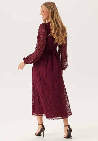 Embroidered Midi Dress