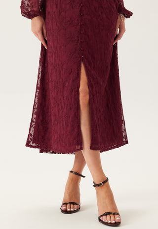 Embroidered Midi Dress