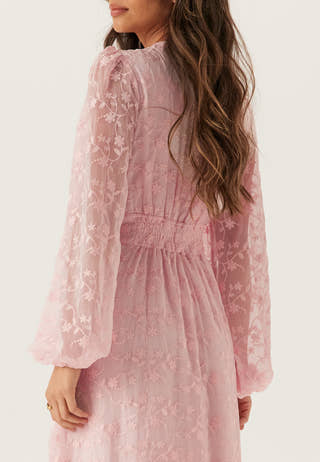 Embroidered Midi Dress