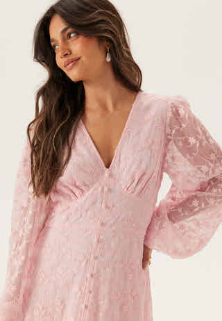 Embroidered Midi Dress