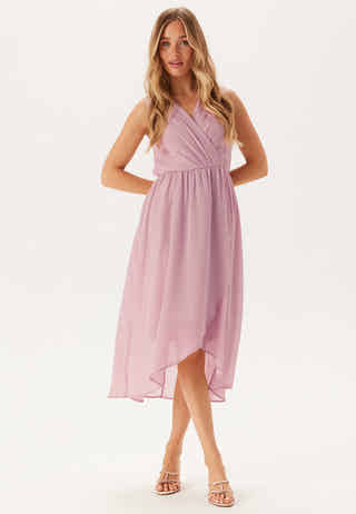 High-Low Sleeveless Chiffon Dress