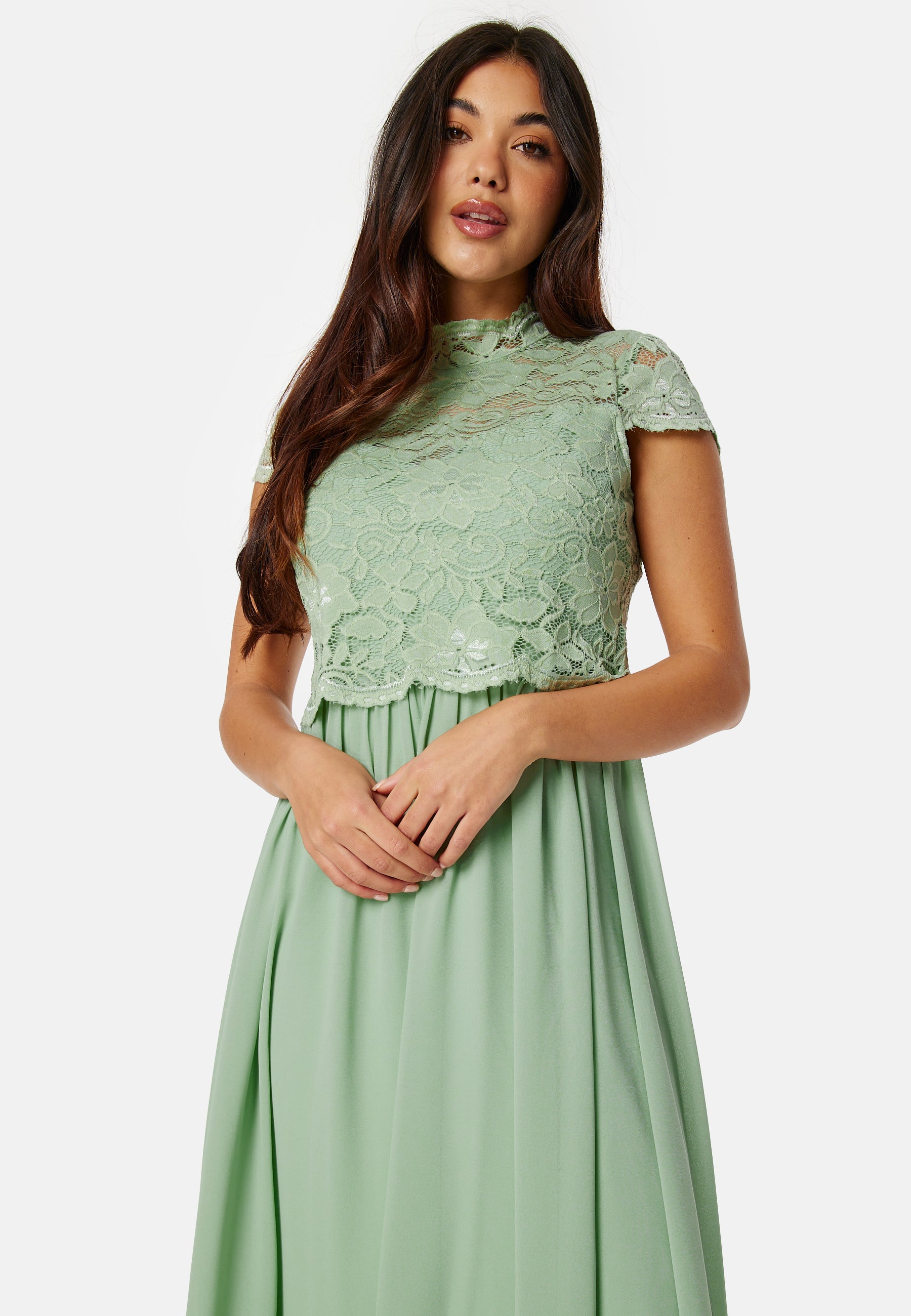 Bubbleroom occasion Jolie Short Sleeve Midi Dress Bridesmaid dresses Green Bubbleroom occasion Jolie Short Sleeve Midi Dress Bridesmaid dresses Green