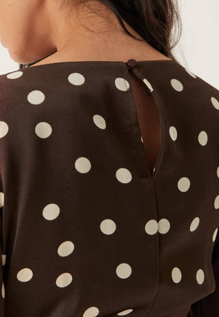 Ruched Front Midi Dress