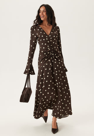 Ruched Front Midi Dress