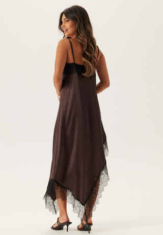 Satin Lace Slip Dress