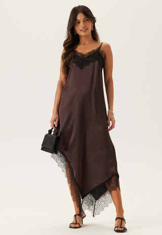 Satin Lace Slip Dress