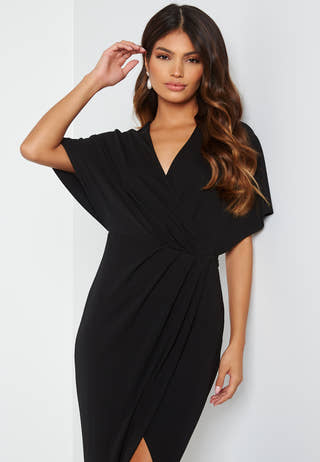 Wrap Slit Maxi Dress