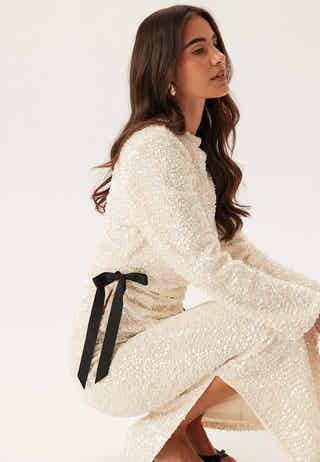 Side Slit Sequin Top