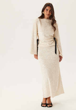 Side Slit Sequin Top