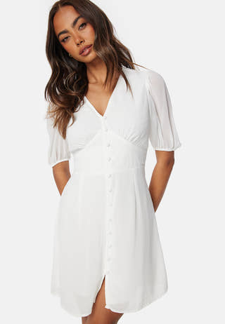 Button Front S/S Dress