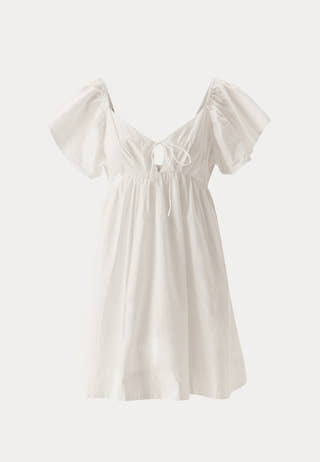 Tie Back Frill Short Dress