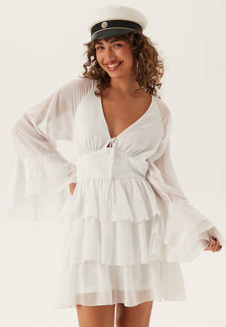 Triple Flounce Short Dress