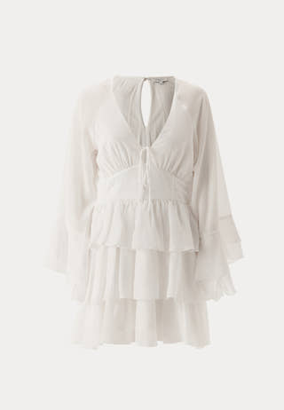 Triple Flounce Short Dress