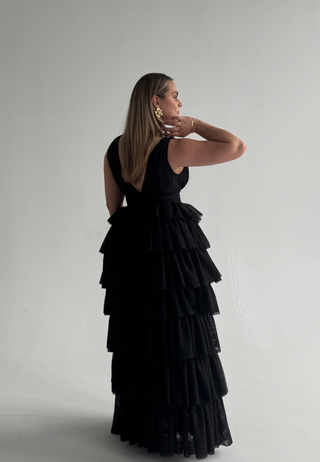 Tulle Frill Gown