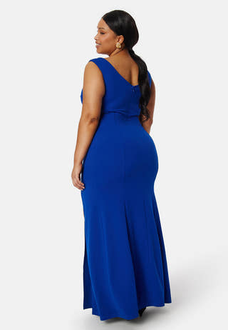 Twist Off Shoulder Gown