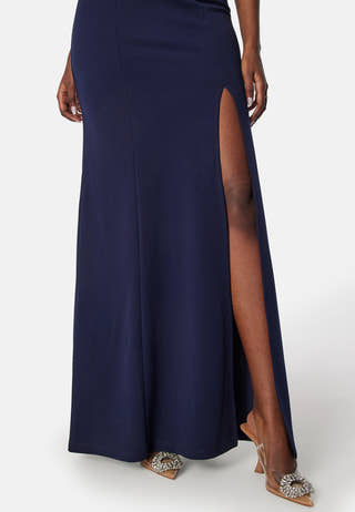 Twist Off Shoulder Gown