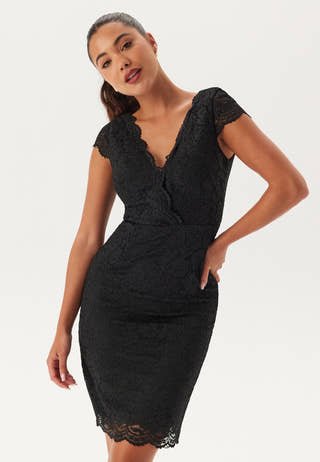 V-neck short lace Dress